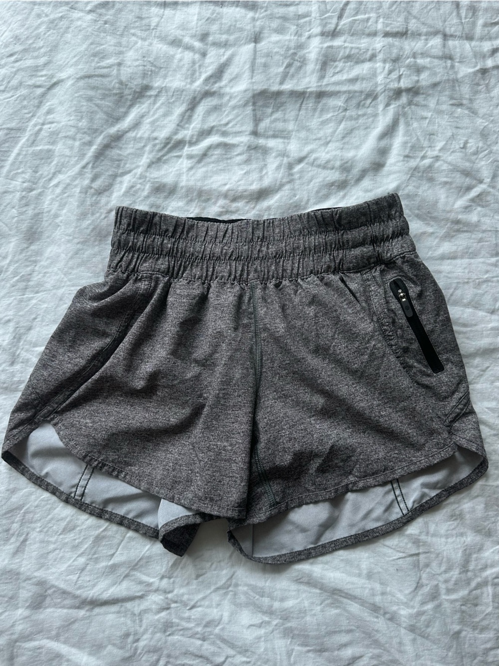 lululemon athletica Gray Seamless Strapless Bandeau Sports Top